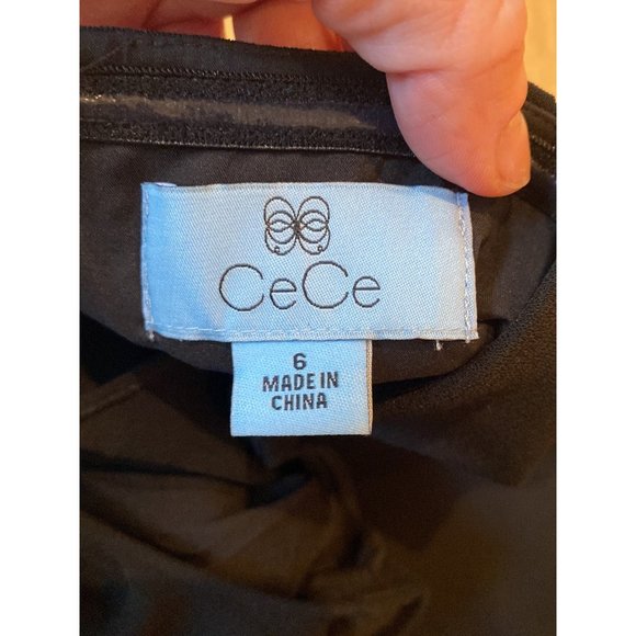 CeCe Women’s Jumpsuit One Shoulder Ruffle Black 6 - Picture 6 of 10